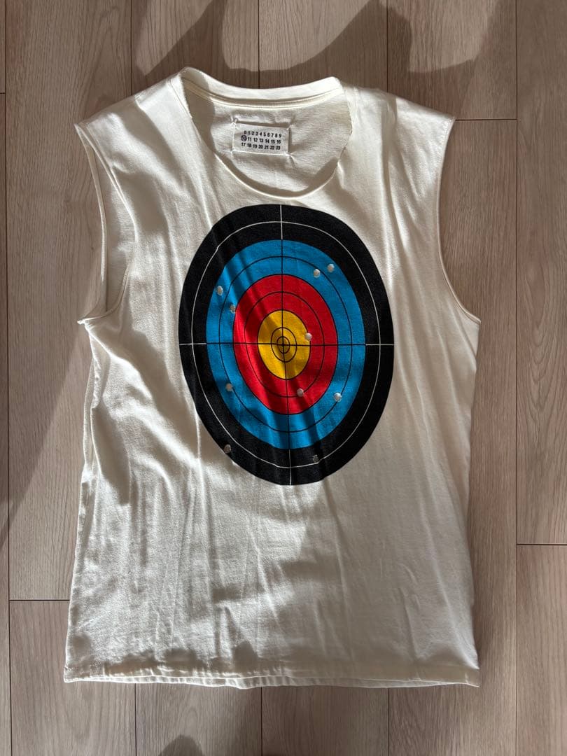 メゾン マルタン マルジェラ アーチェリーモチーフ ノースリーブ カットソー