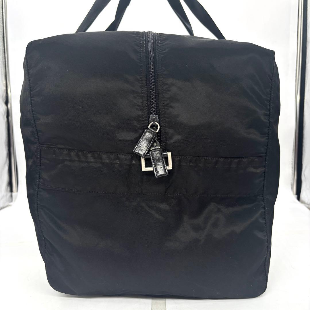 【美品】PRADA ブラック ボストンバッグ ナイロン ボストンバッグ