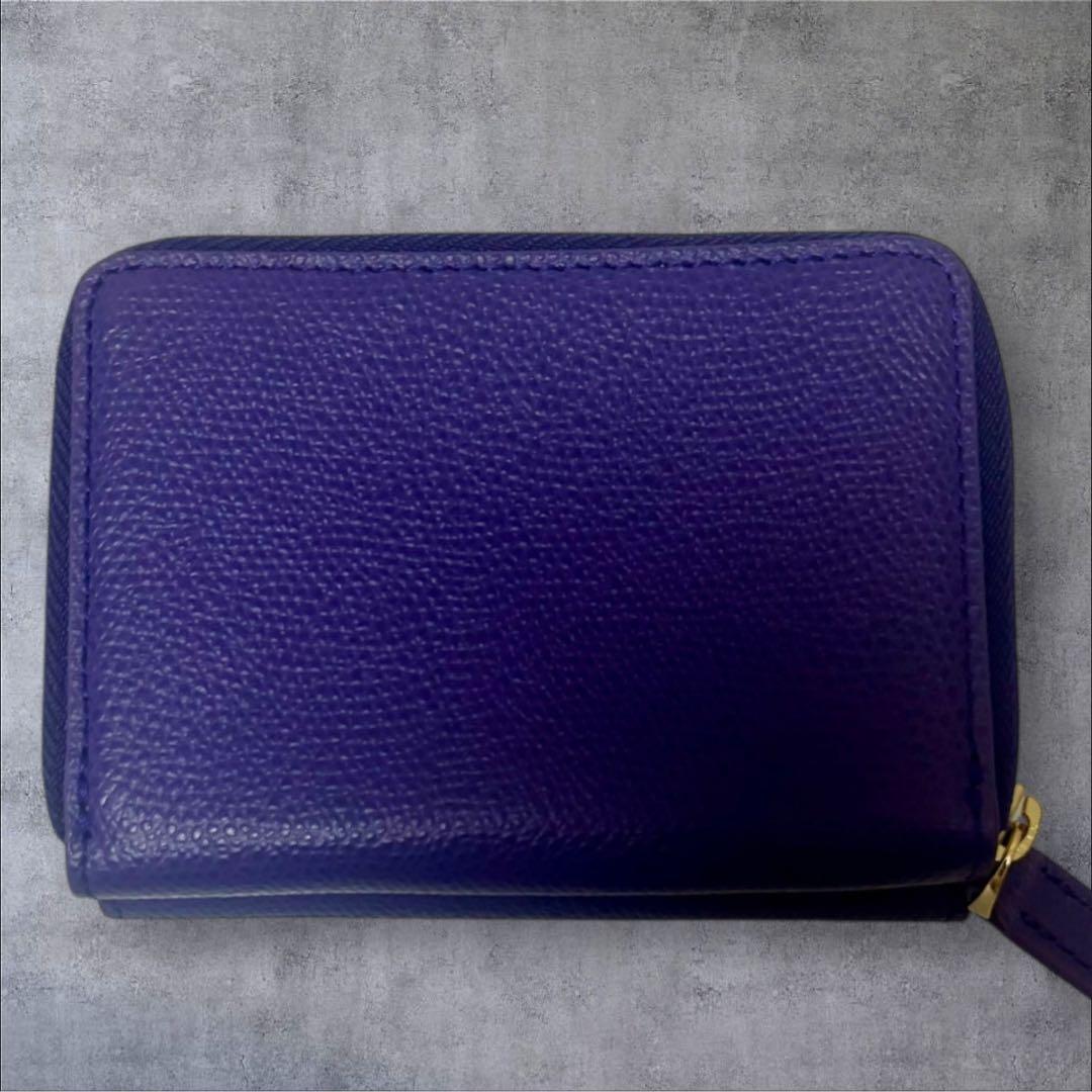 未使用agnes b. アニエスベー 三つ折り財布 パープル紫　コンパクト