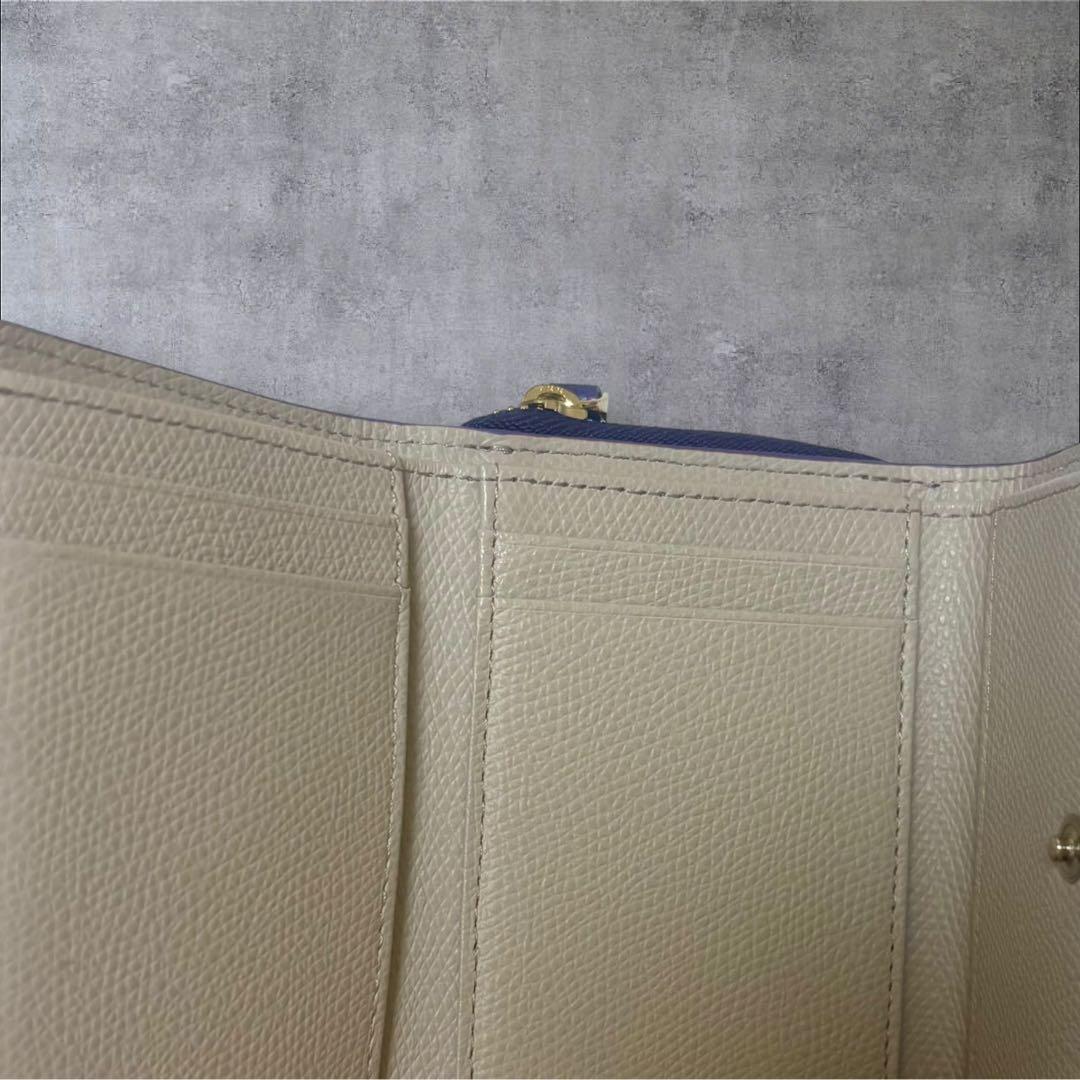 未使用agnes b. アニエスベー 三つ折り財布 パープル紫　コンパクト