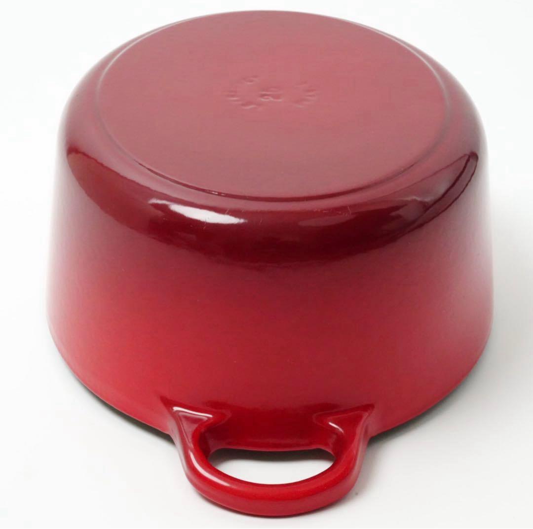 【美品】LE CREUSET　ココット オーバル チェリーレッド　25cm