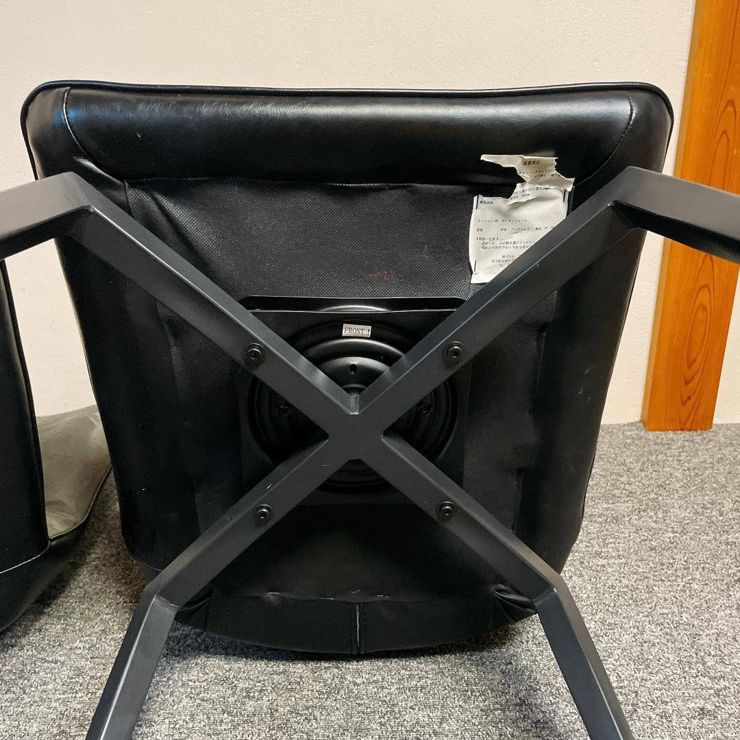セラミクス GY ラウンドチェア　オートリターン式　回転　ダイニングチェア