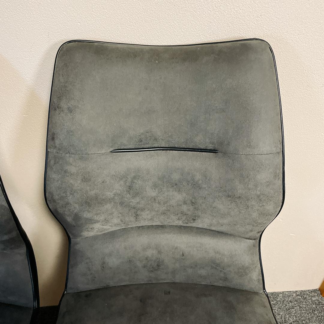 セラミクス GY ラウンドチェア　オートリターン式　回転　ダイニングチェア