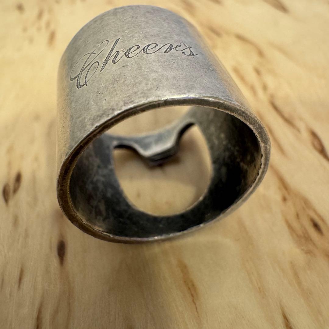希少 本人期 マルタンマルジェラ 栓抜きリング Cheers 指輪 2way