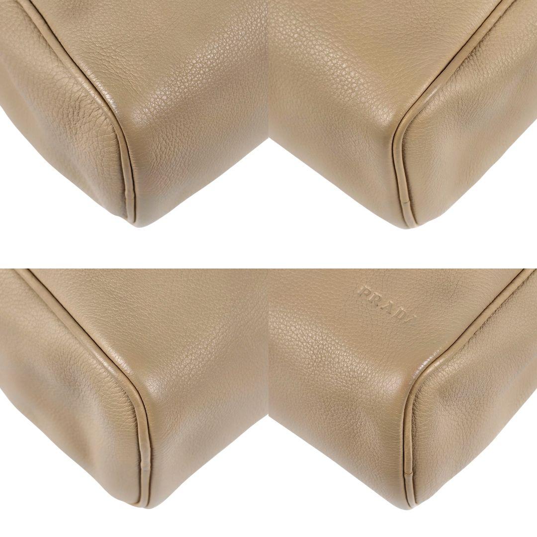 美品 プラダ PRADA ロゴ レザー ミニ ボストンバッグ ハンドバッグ