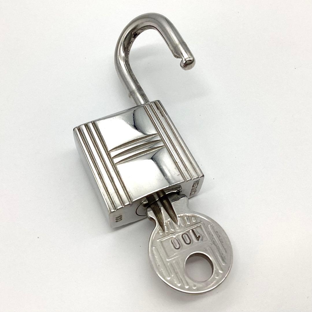 ⭐️極美品⭐️エルメス　カデナ　パドロック　鍵　no.100 シルバー　男女共用