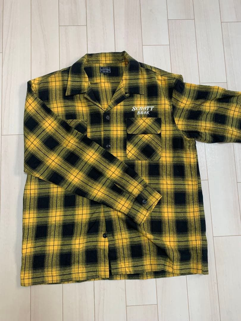 【値下げ交渉可能】SCHOTT チェックシャツ長袖　XL