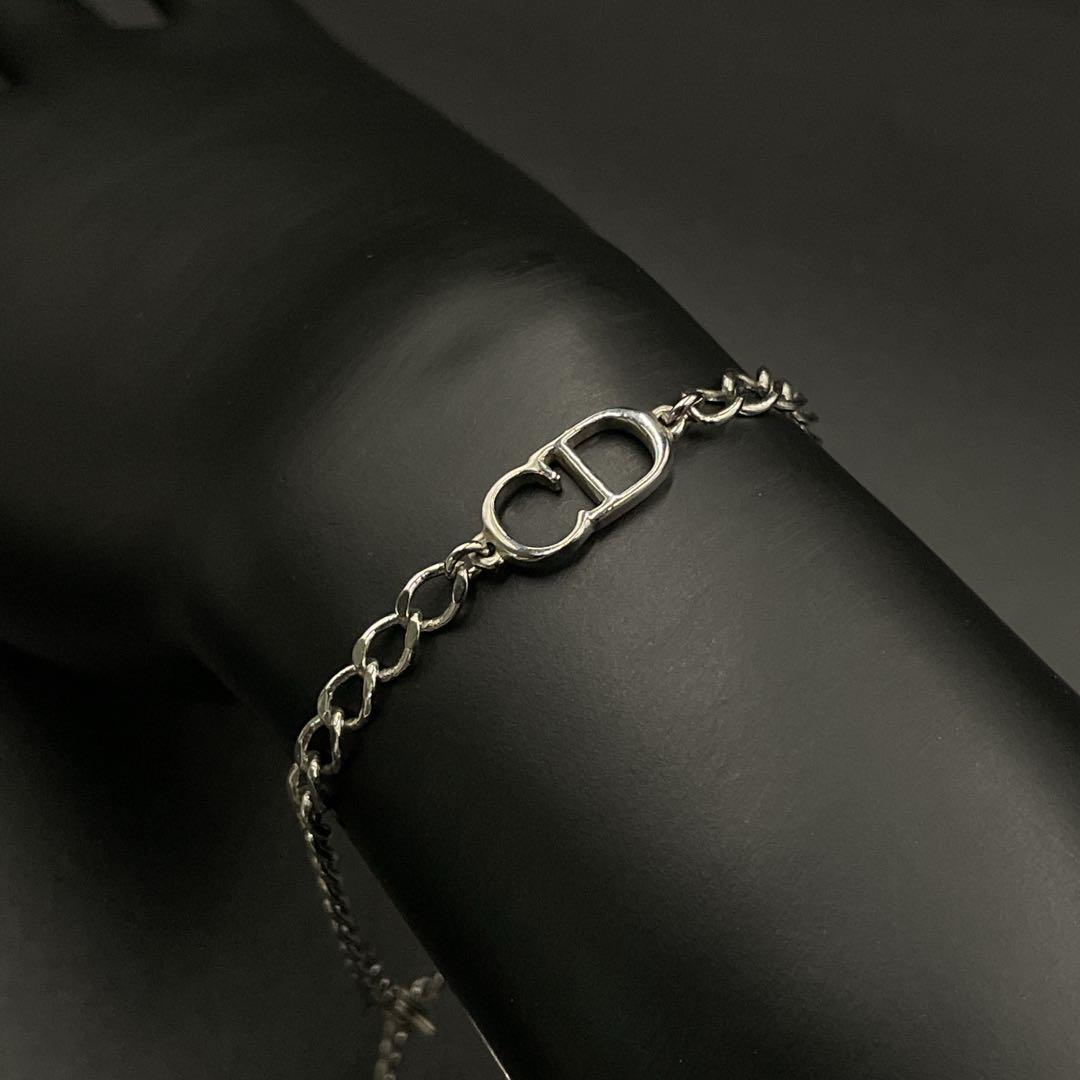 正規品　美品 オールド　Dior ブレスレット CDロゴ シルバー　y2k