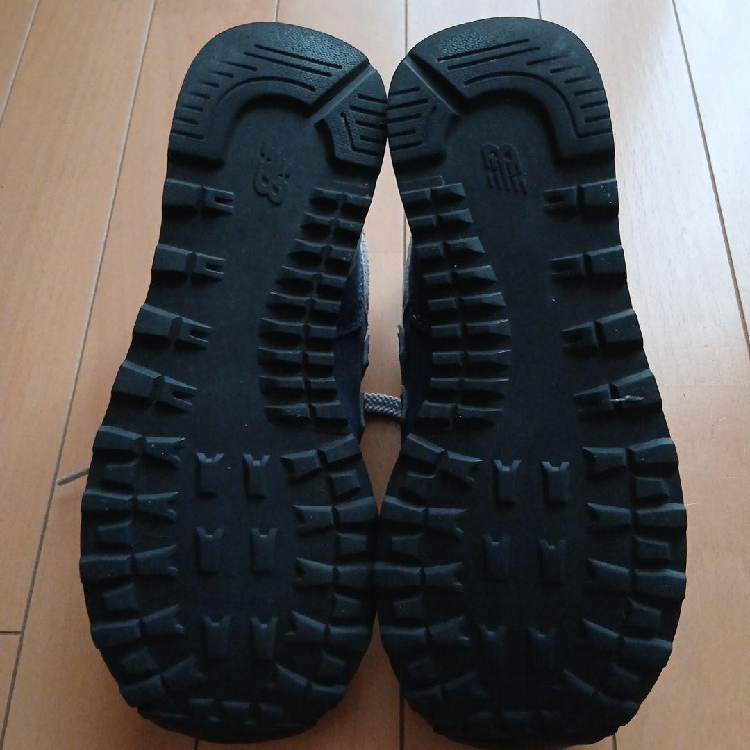 【美品】ニューバランス　574　ベージュ/ネイビー　2足セット　22.5cm