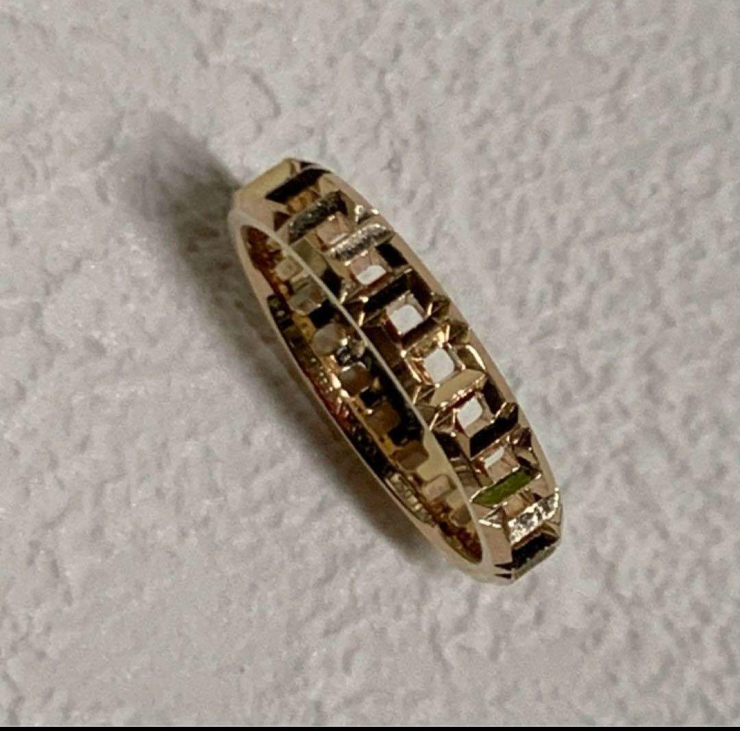 ティファニー T トゥルー ナローリング 指輪 K18