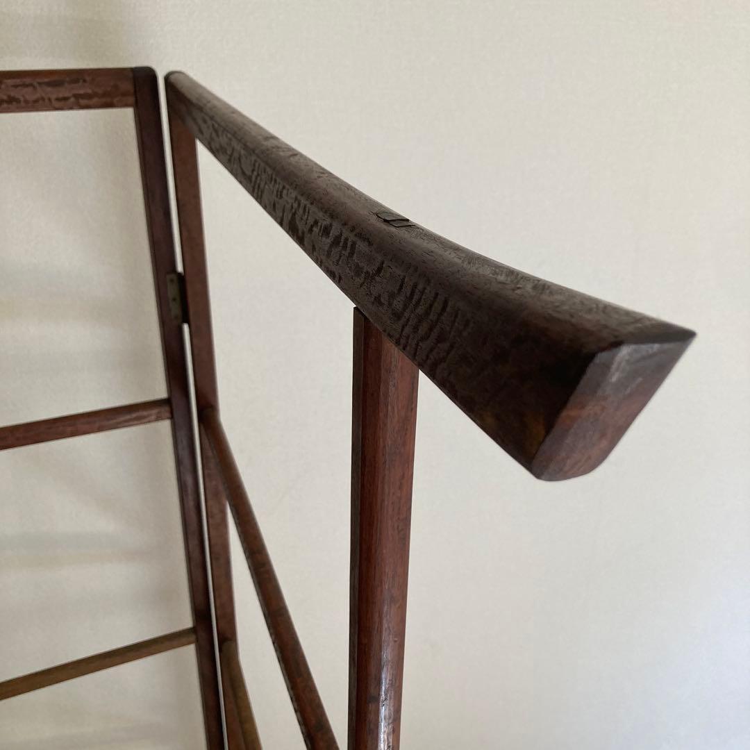 ⭐️最終値下げ　衣紋掛け 着物掛け　木製 衣桁　洋服掛け　折り畳み式　昭和レトロ