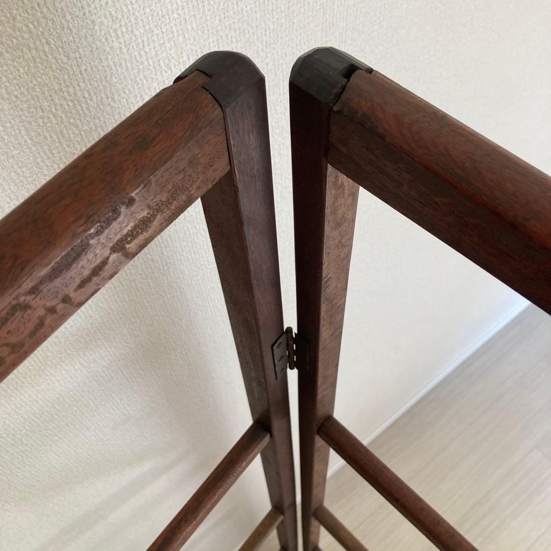 ⭐️最終値下げ　衣紋掛け 着物掛け　木製 衣桁　洋服掛け　折り畳み式　昭和レトロ