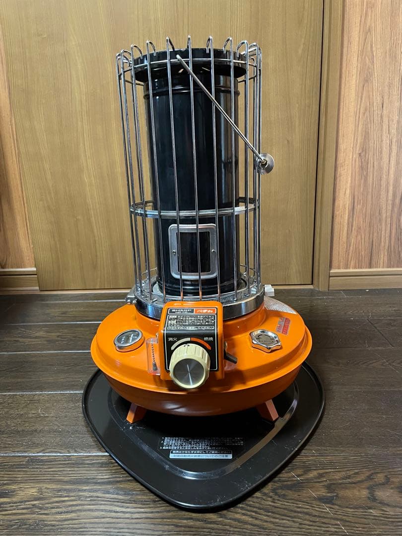 昭和レトロ SHARP HSR-27D ストーブ ペチカ オレンジ