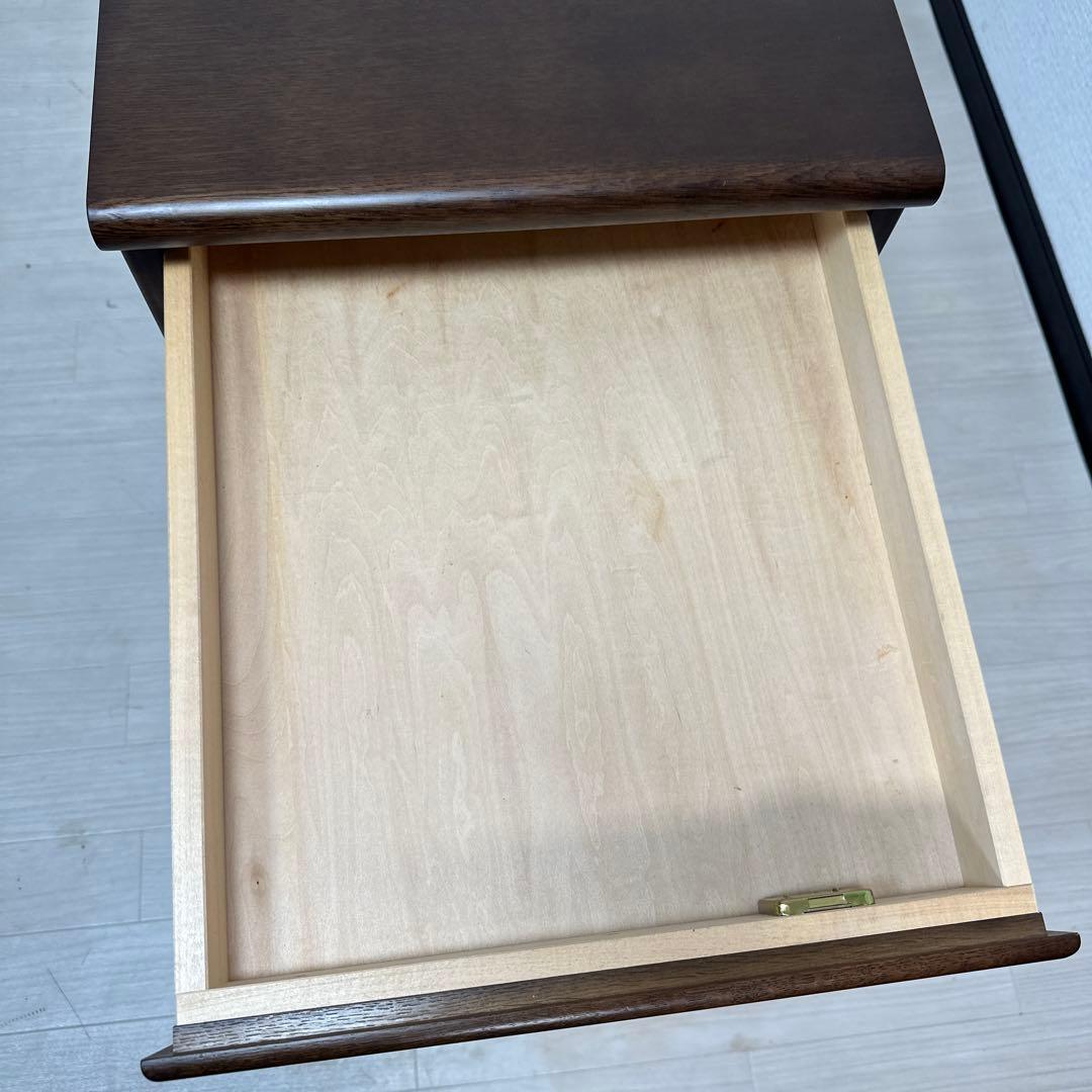 【展示品】カリモク 5段チェスト 脇机 袖机 デスクワゴン オーク i1※