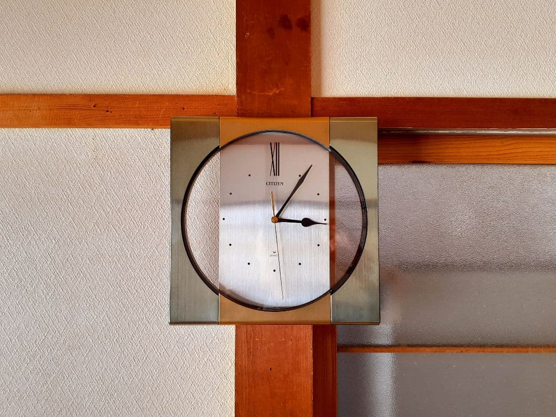 80's　CITIZEN　掛け時計　ミッドセンチュリー　ポストモダン　ビンテージ