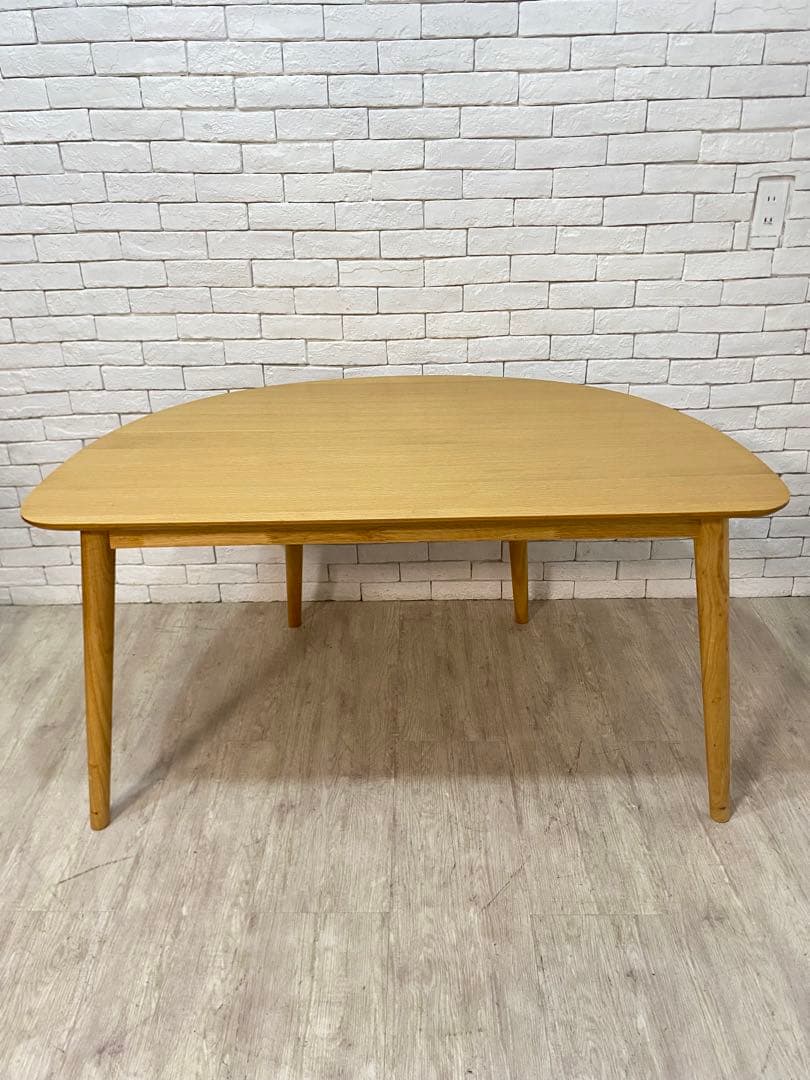 【うーあん　】半円　ダイニングテーブル　￼リビング　机　デスク　格安