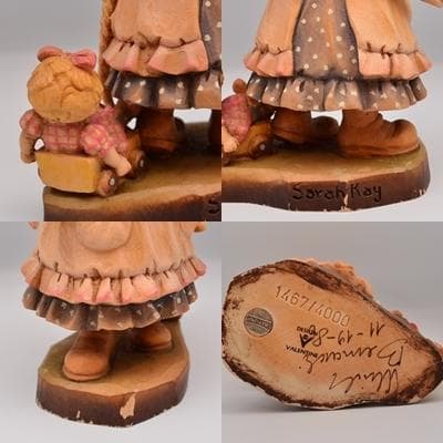 遊びの時間　アンリ　ANRI　サラケイ　木彫り人形　17ｃｍ　ご成約済み