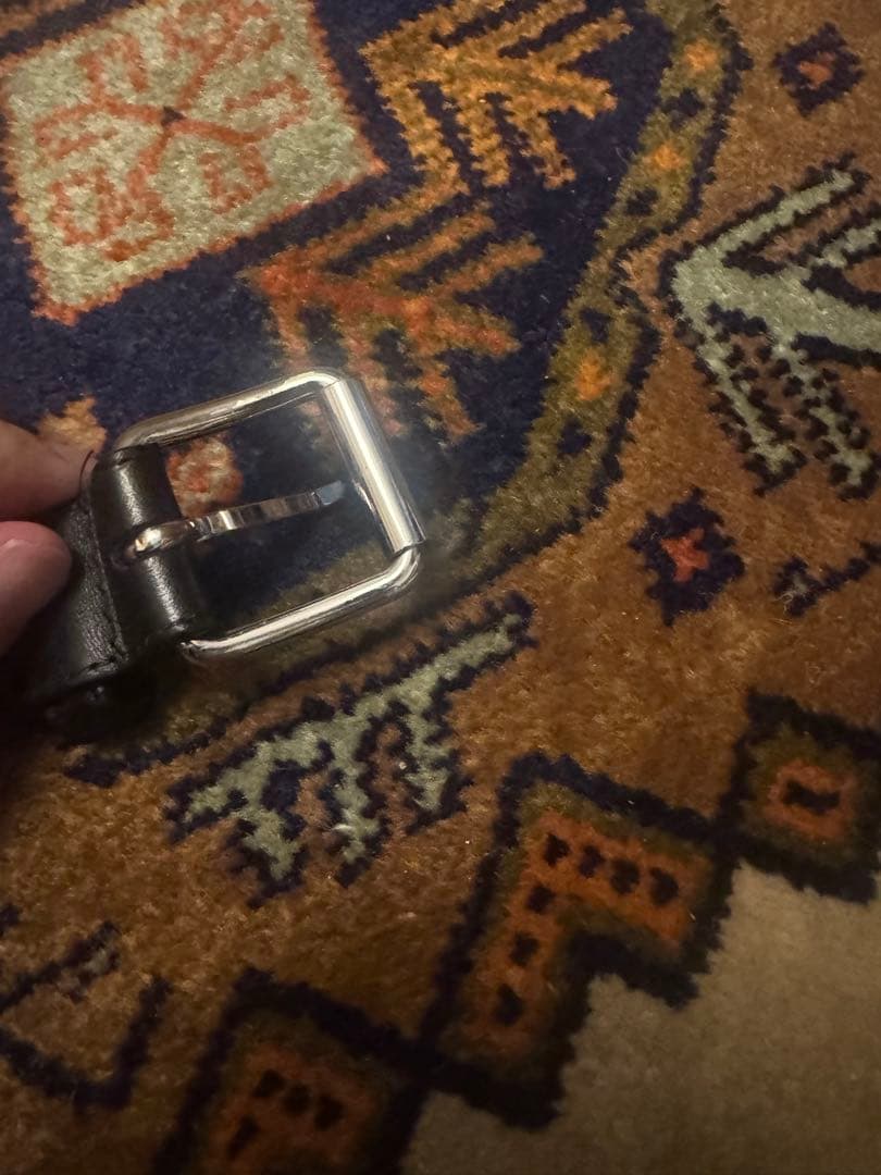 COMME des GARÇONS ロゴ ベルト ブラック