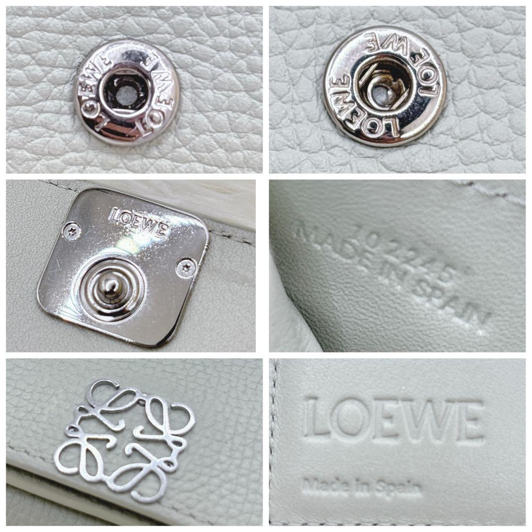 極美品✨LOEWE アナグラム トライフォールド ウォレット 三つ折り財布