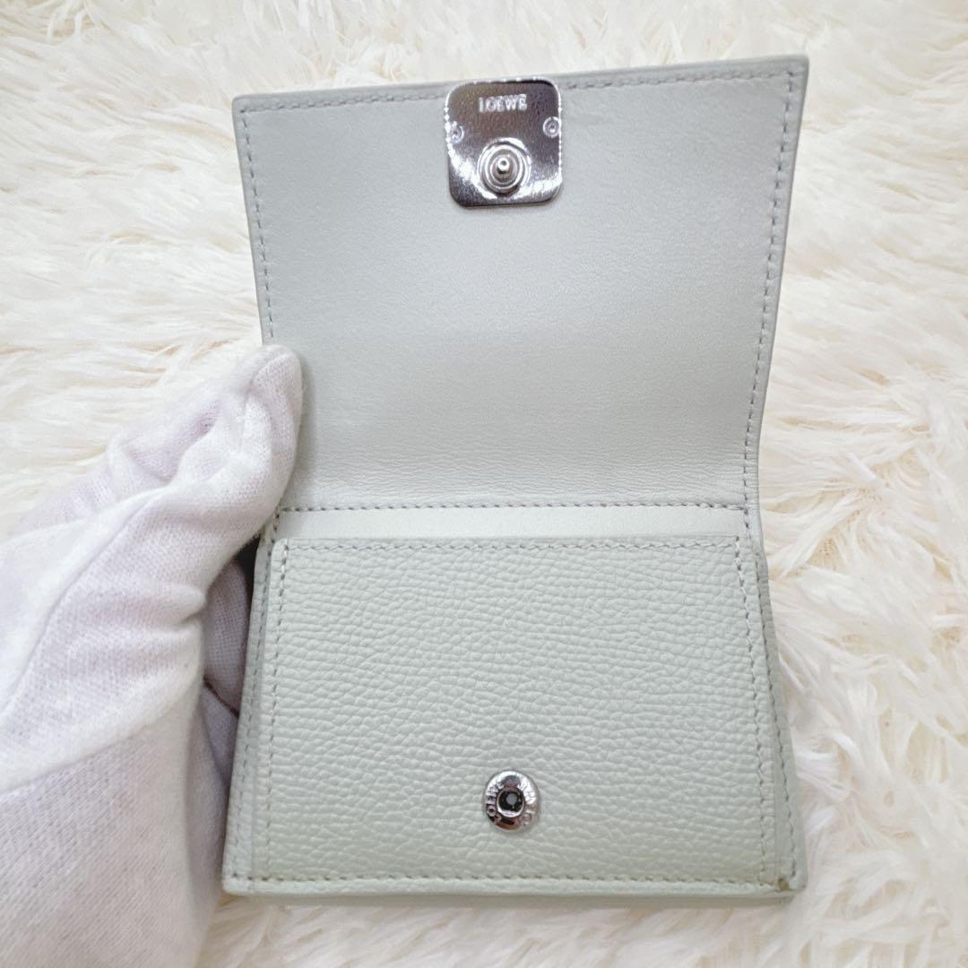 極美品✨LOEWE アナグラム トライフォールド ウォレット 三つ折り財布