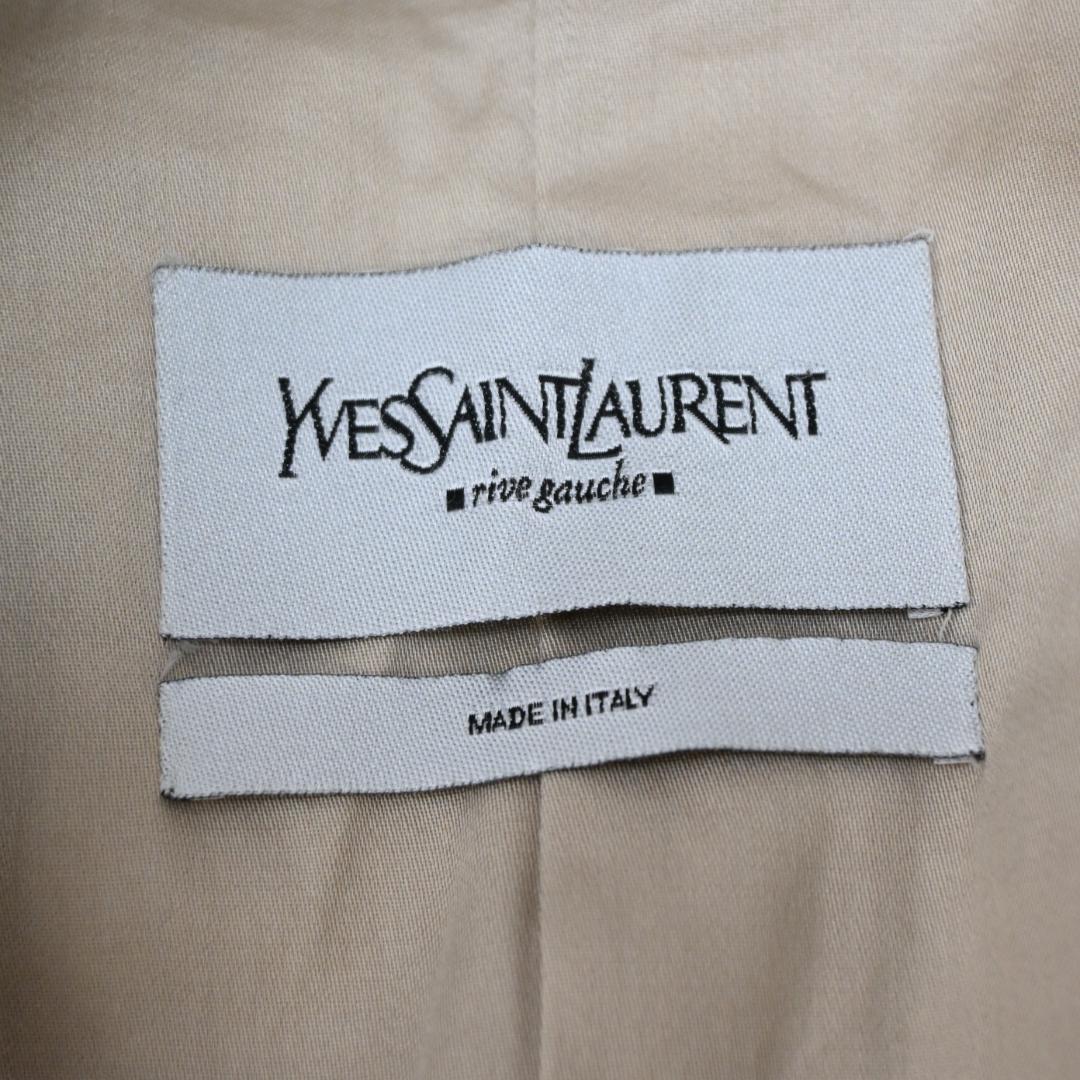 ■ 47420★年 イヴ サンローラン コート トレンチコート ベージュ