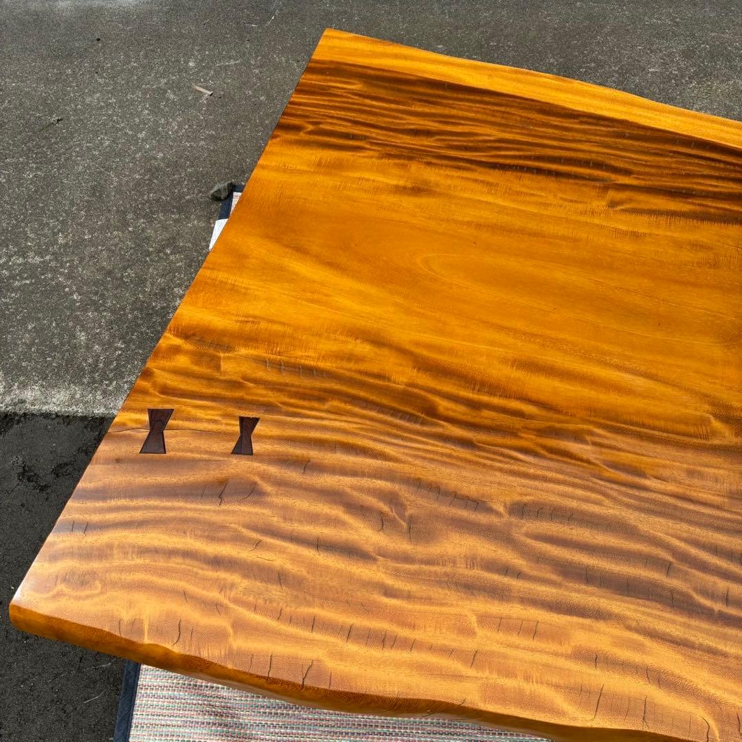 【送料込】天然木　一枚板　テーブル　座卓　無垢　木製　家具