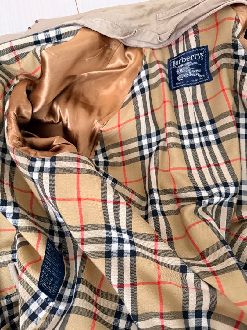 バーバリー トレンチコート 英国製 ロング丈 ベージュ ヴィンテージ1983年製