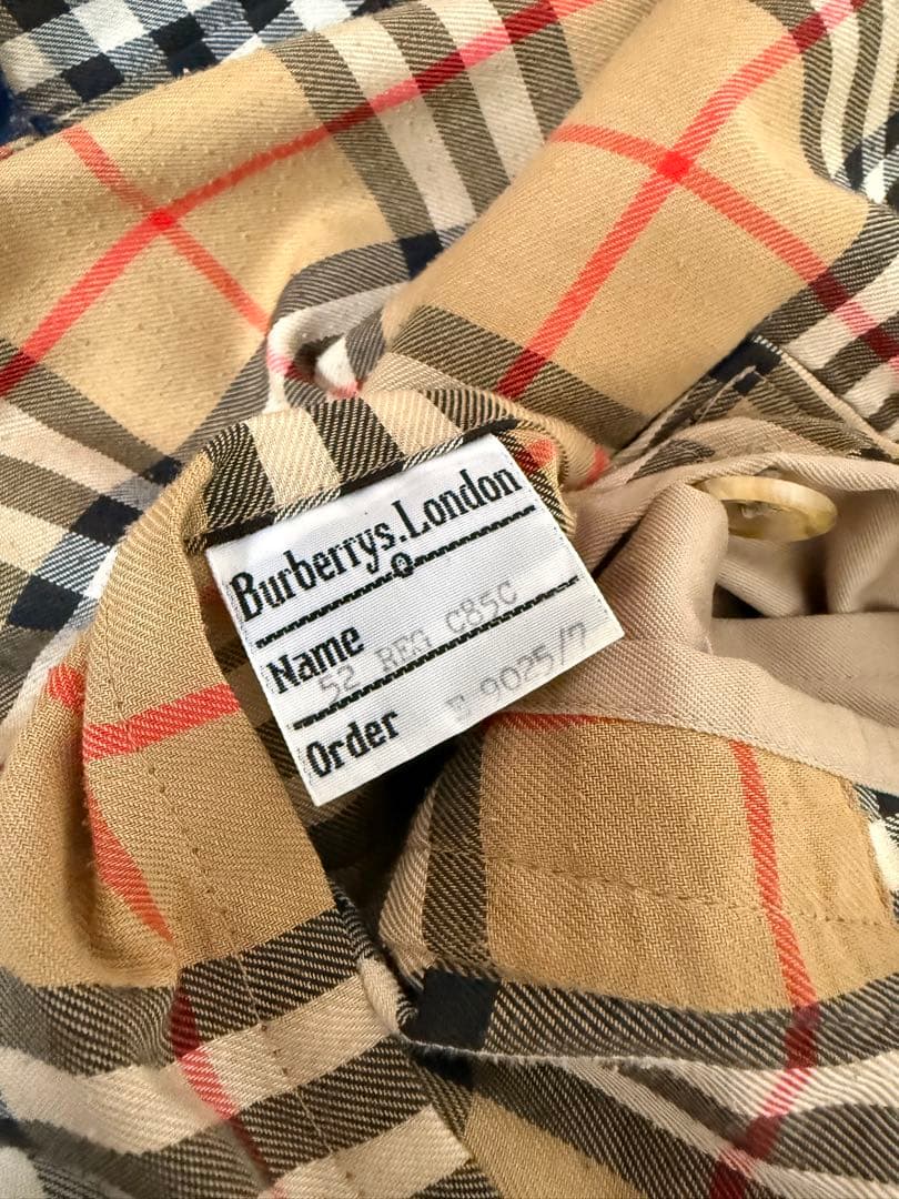 バーバリー トレンチコート 英国製 ロング丈 ベージュ ヴィンテージ1983年製