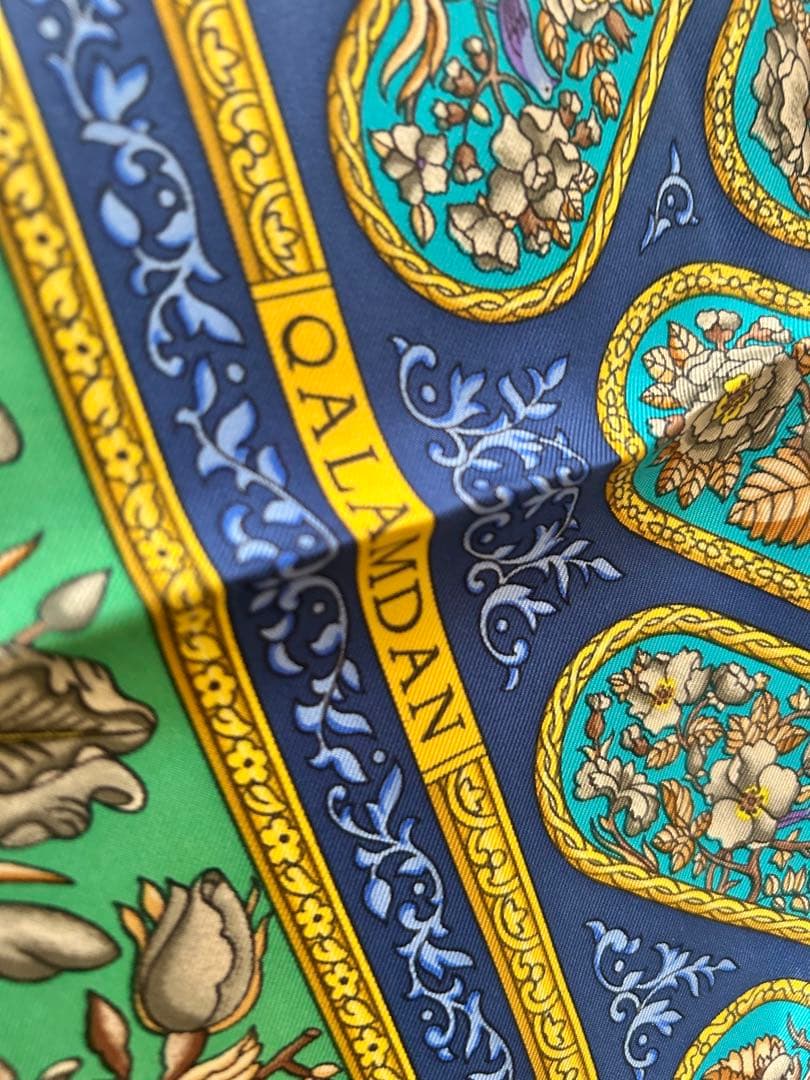 【HERMES】【QALAMDAN】エルメス『カレ90 カラムダン』 スカーフ