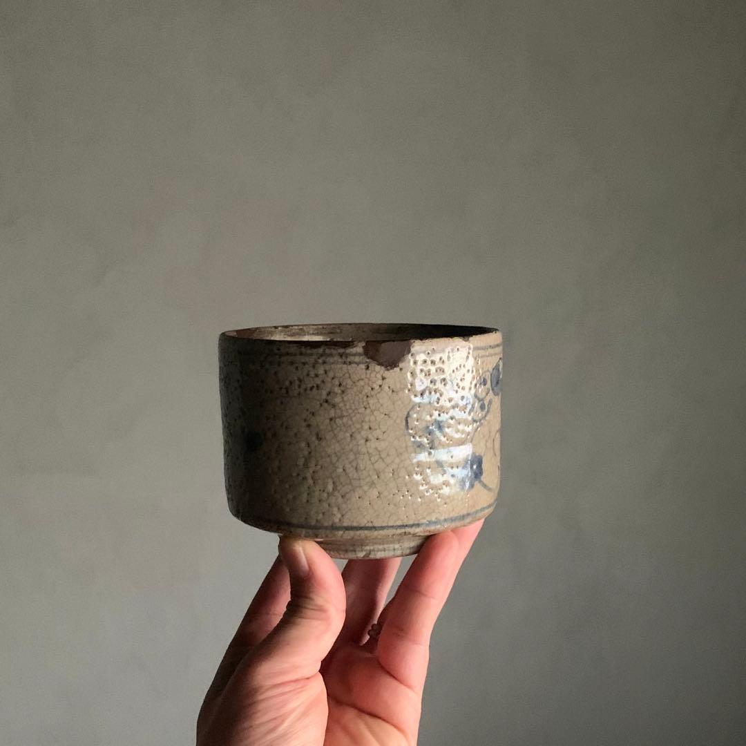 呉州染付 筒茶碗 中国美術 古美術 古道具 アンティーク茶道具