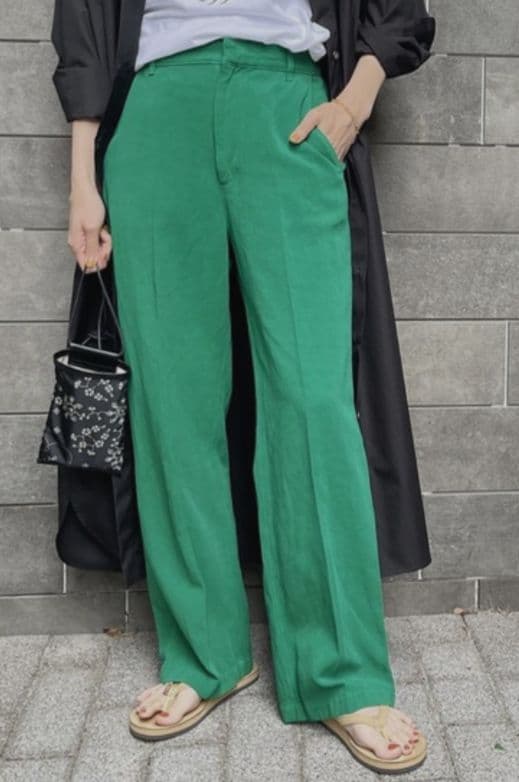 fafa様　C6377 シアーサテントップス×パンツコーデ