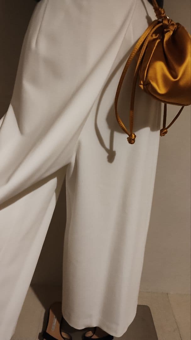 fafa様　C6377 シアーサテントップス×パンツコーデ