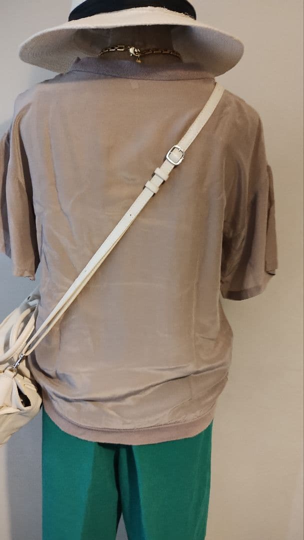 fafa様　C6377 シアーサテントップス×パンツコーデ