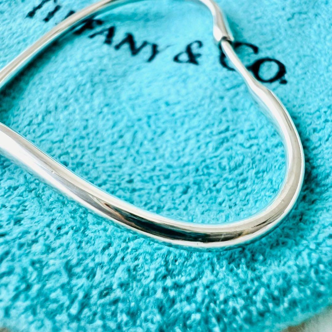 ✨極美品✨ティファニー　ピアス　オープンハート　フープピアス　ハート　Mサイズ