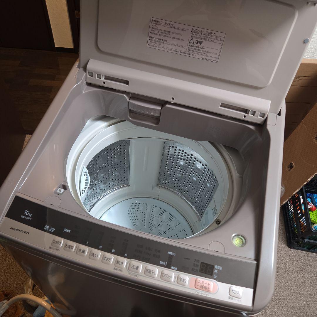 日立 10kg ナイアガラビート洗浄 縦型洗濯機 本体