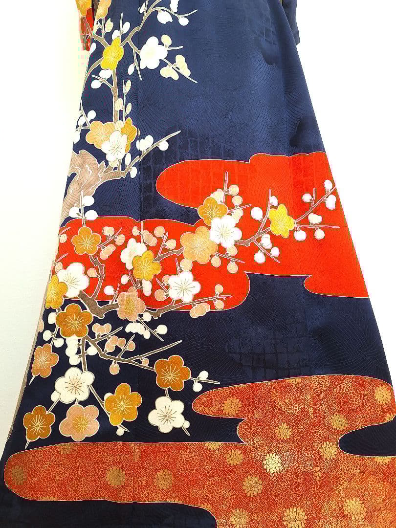 着物リメイクワンピース3676