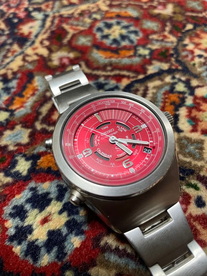 Seiko Chronograph レッドダイヤル