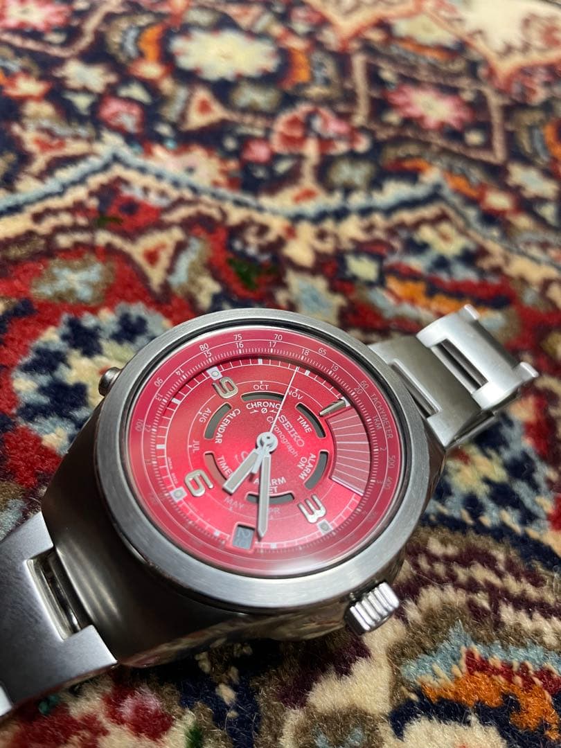 Seiko Chronograph レッドダイヤル