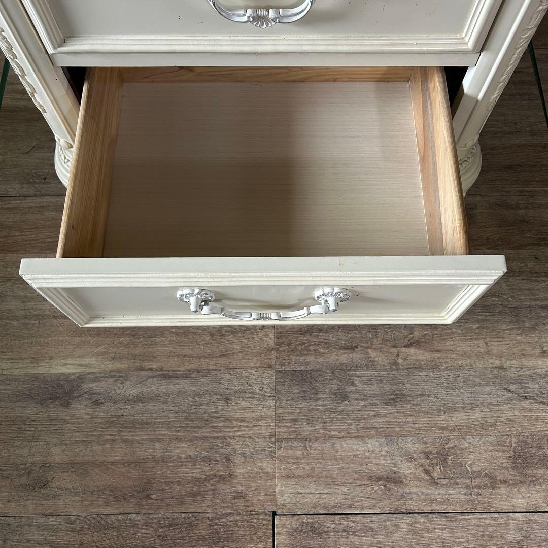 ꧁クラシック家具꧂3段チェスト フレンチ ロココ 姫系 たんす タンス 箪笥