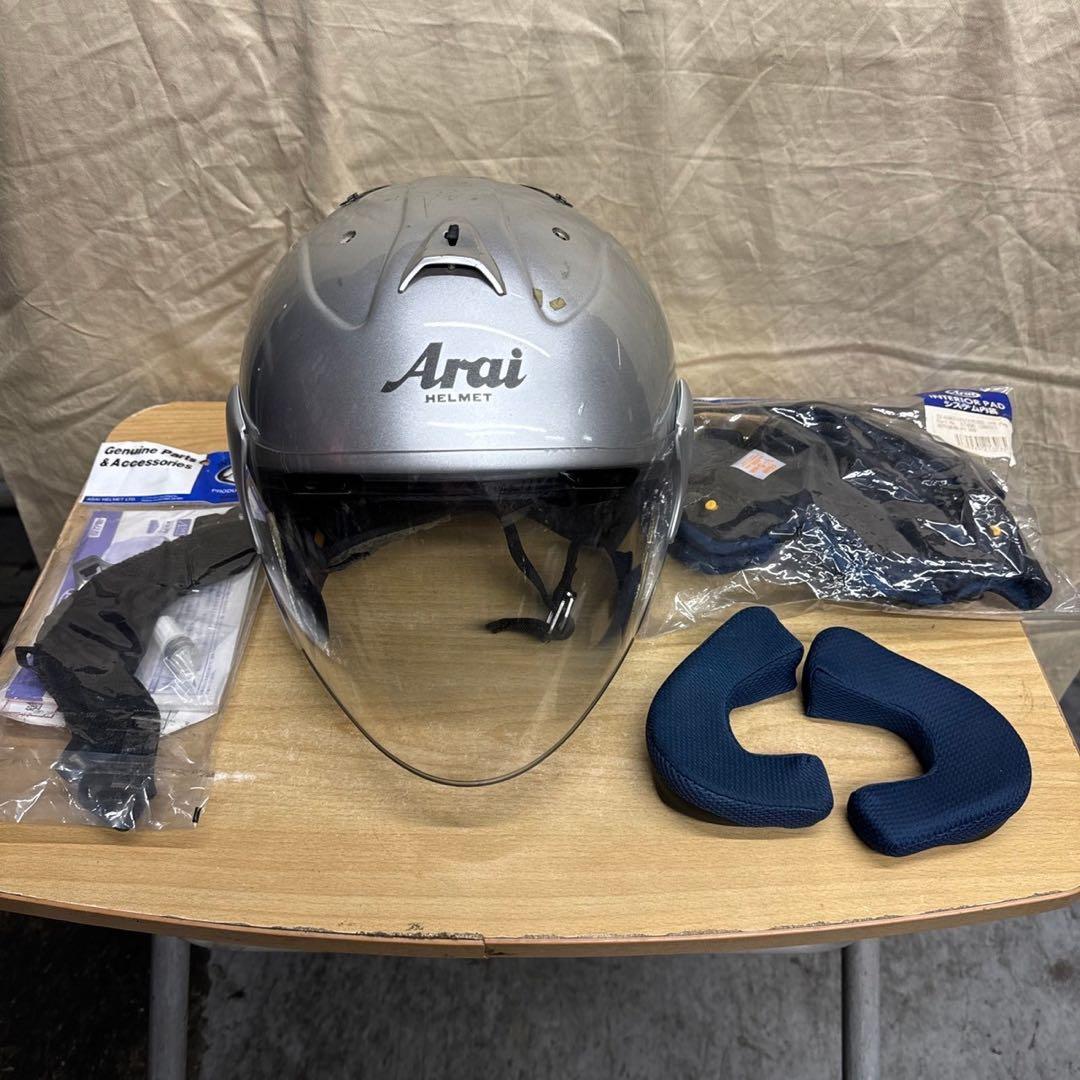 アライ★ARAI SZ-RAM3 65cm ジェットヘルメット シルバー