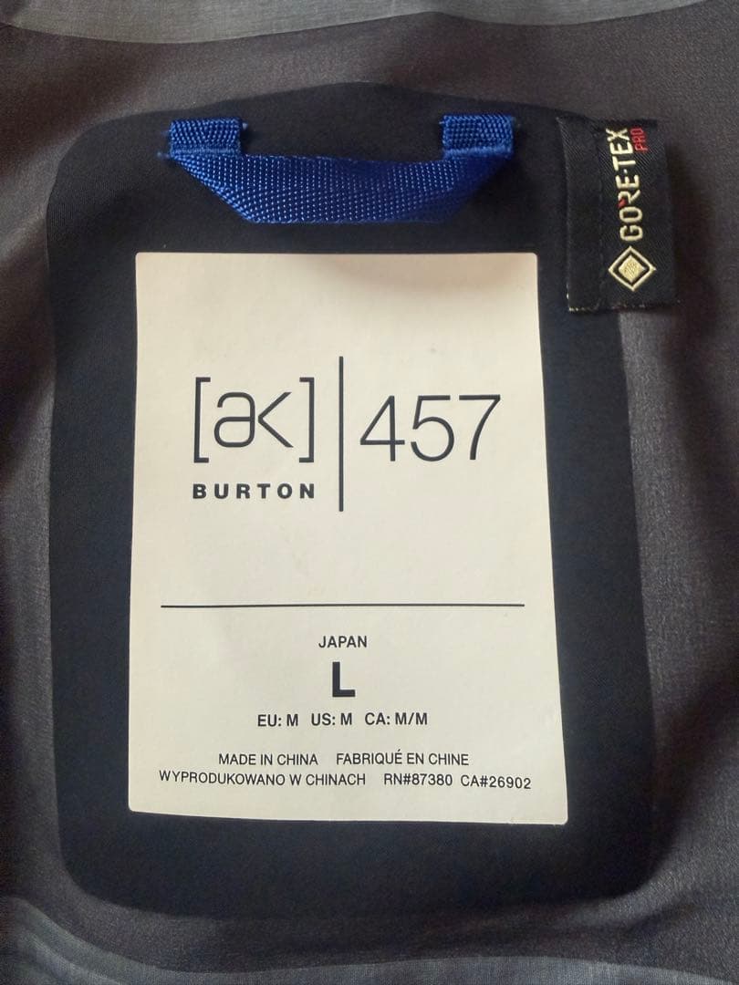 BURTON AK457 GUIDE JACKET 黒Lサイズ　22-23モデル