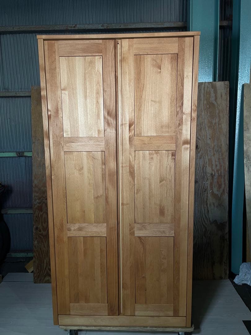 ワードローブ ハンガーラック クローゼット おしゃれ 木製 幅90cm