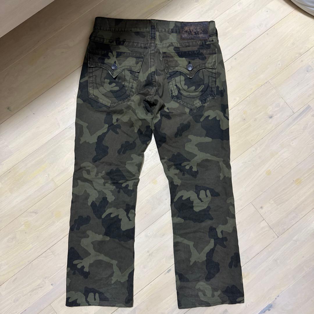 True religion 迷彩デニム　フレアパンツ