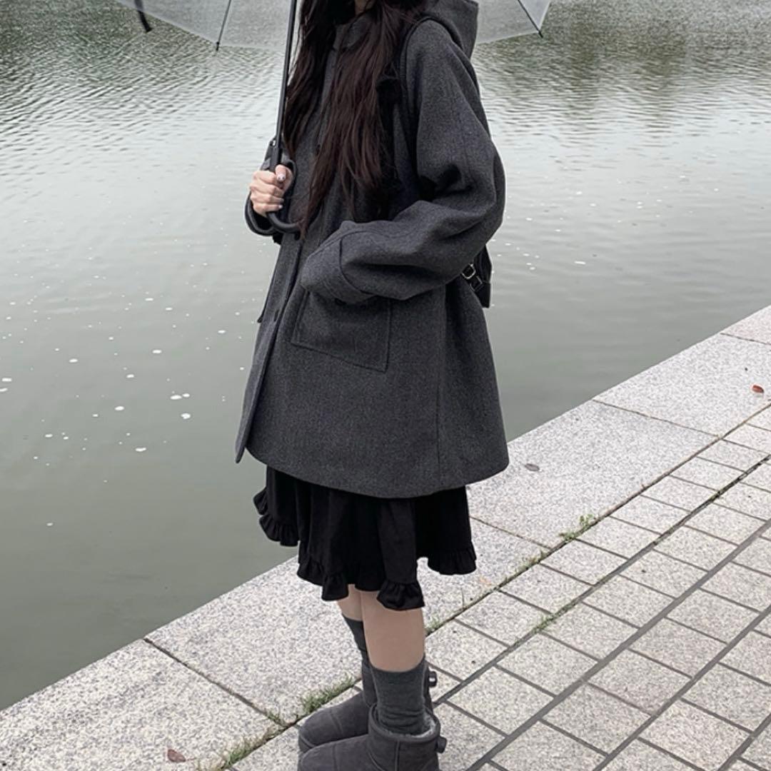 anyonmore エニワンモア キルティングフードハーフコート　値下げ交渉可