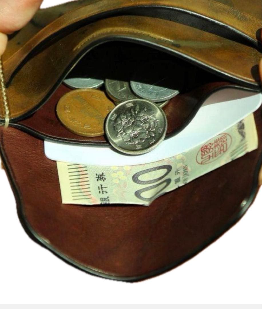 HORWEEN シェルコードバン　バックスキン　スタンプバージョン　ウォレット