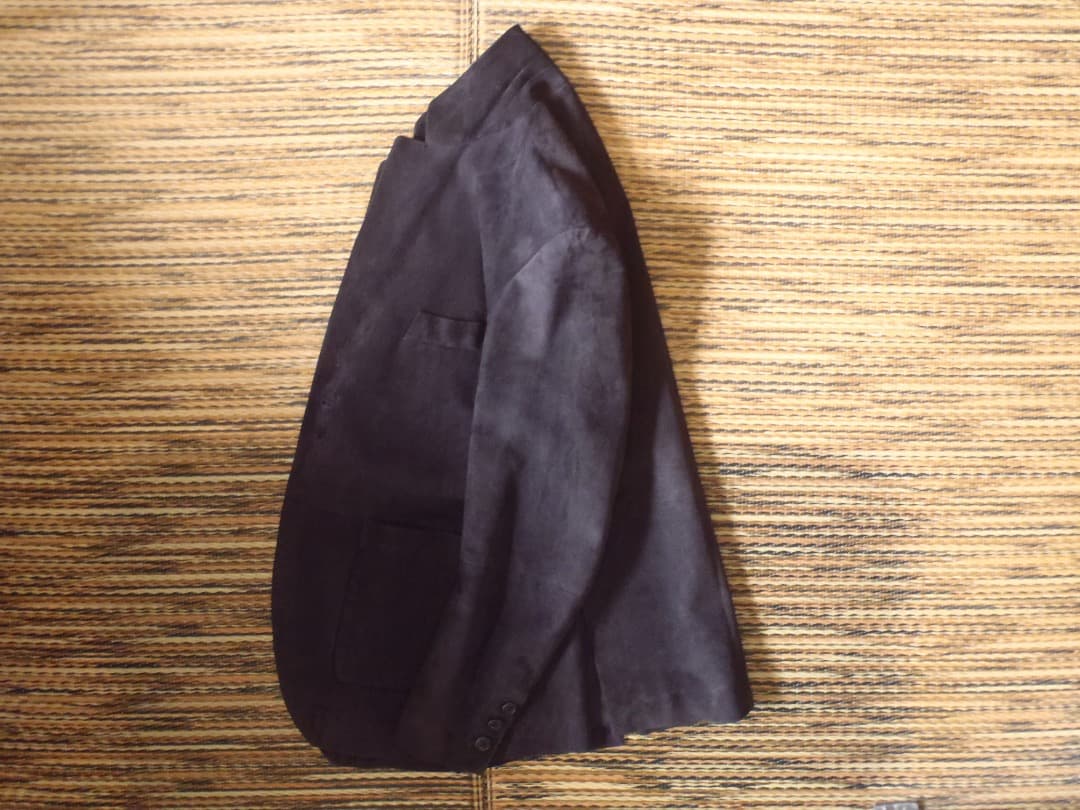 EMMETI エンメティ レザージャケット ネイビー 46 size used