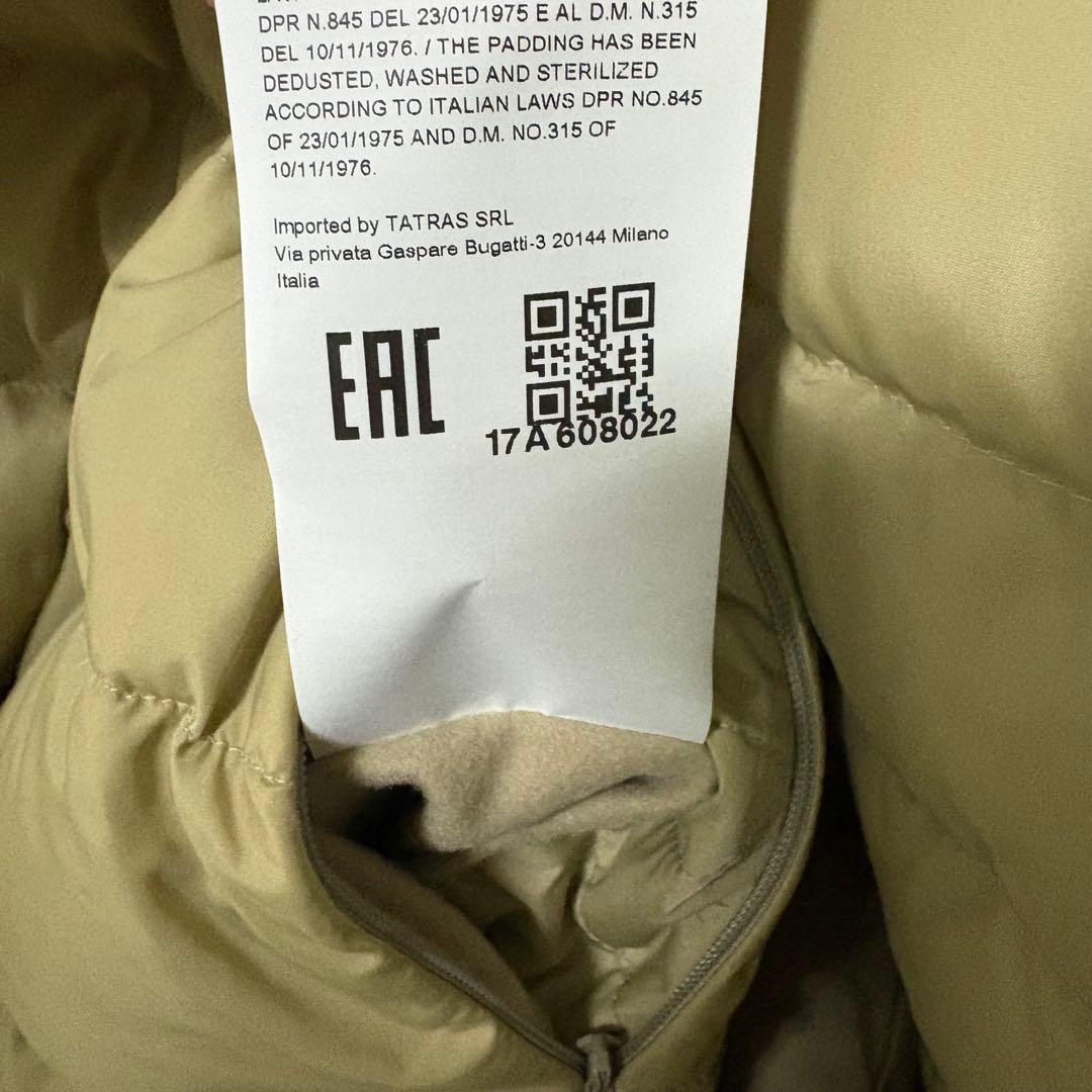 【美品】TATRAS MALE マーレ　リバーシブルダウンポンチョ　タトラス