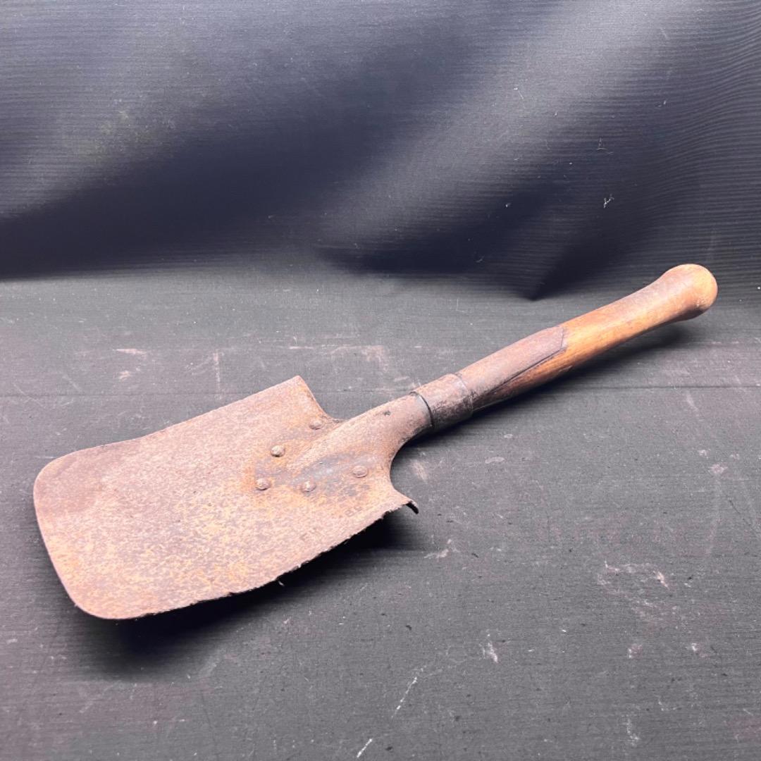 ▽Fc右1012 希少 ドイツ軍 実物 ストレートスコップ