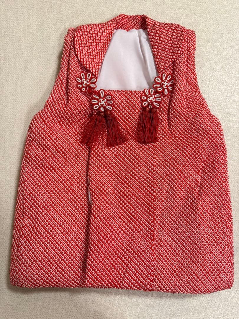 被布⭐︎総手絞り⭐︎疋田絞り⭐︎七五三⭐︎正絹⭐︎女の子⭐︎三歳用⭐︎丈50.5肩幅26