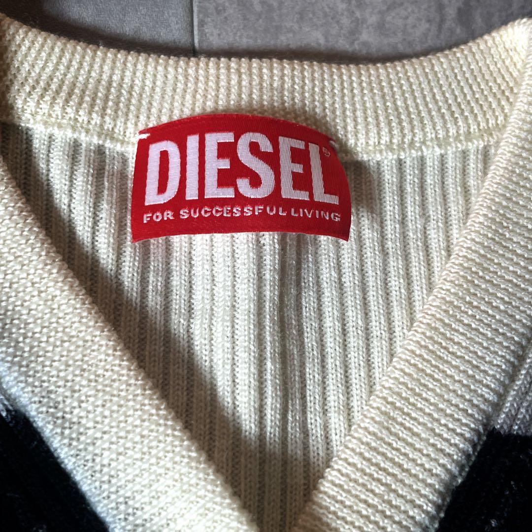 トップス DIESEL painting knit M-ARITA grunge y2k